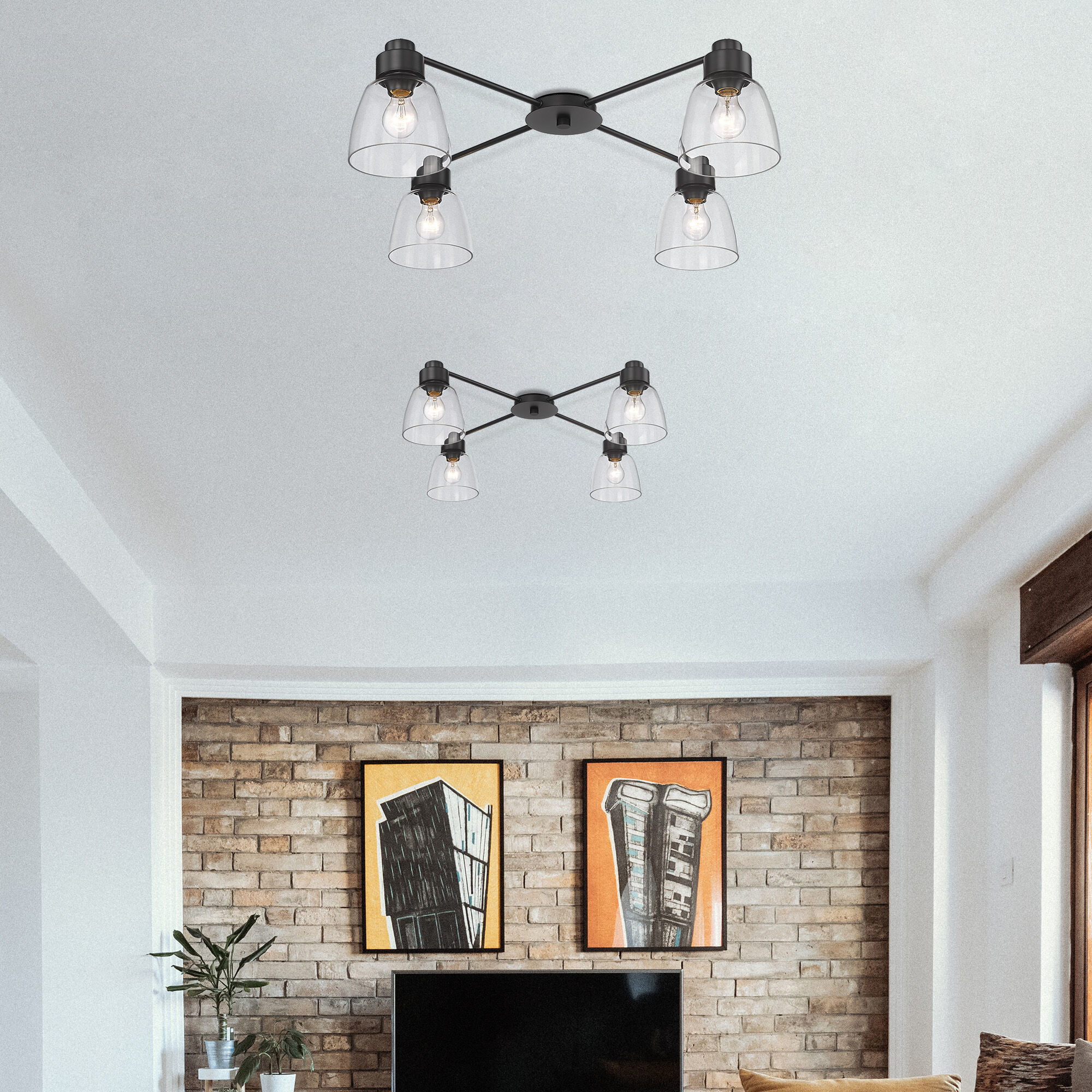 36 inch flush mount ceiling light hotsell
